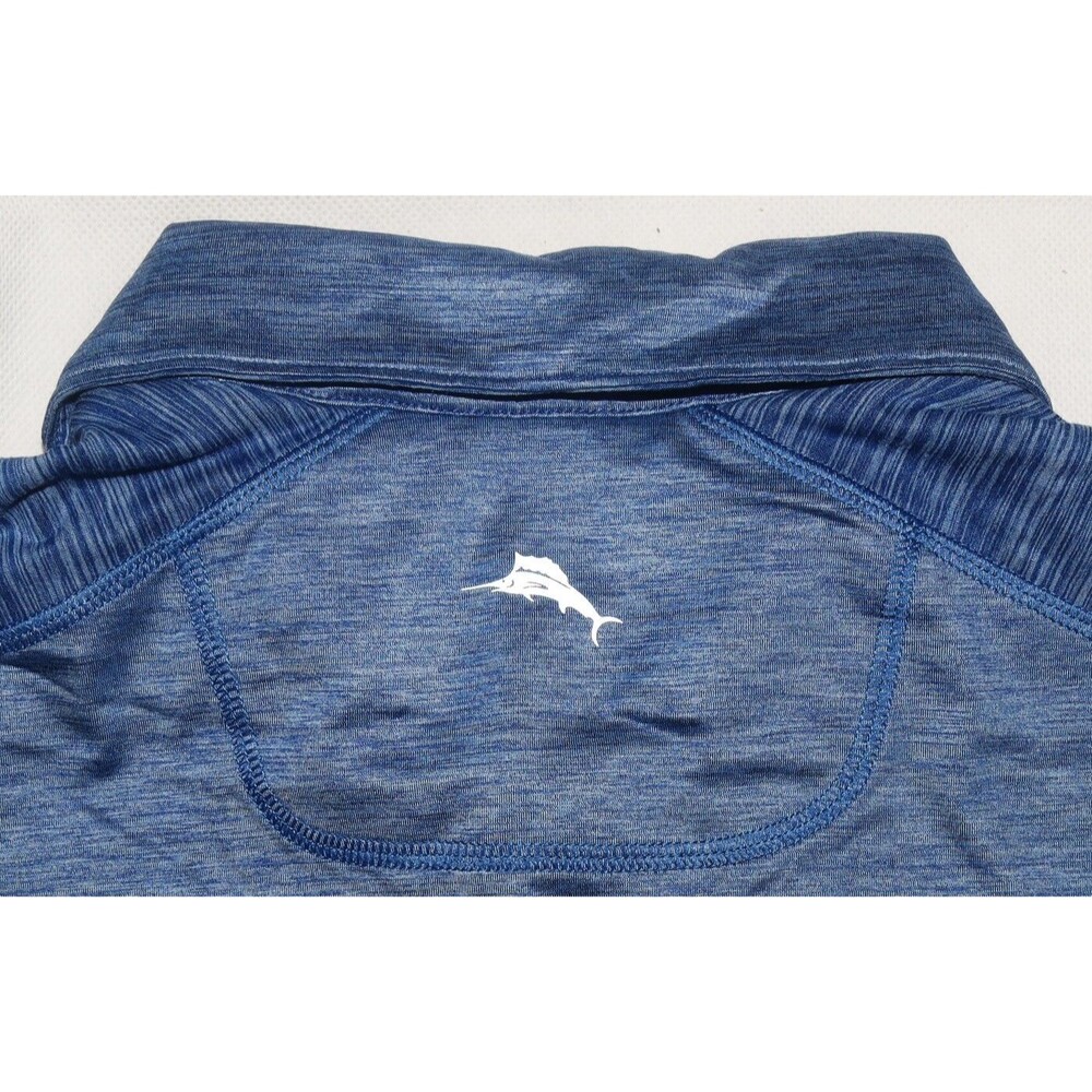 Tommy Bahama Island Zone Delray ST225201 Ocean Deep‎ Blue Polo Shirt Size Large - Picture 5 of 10